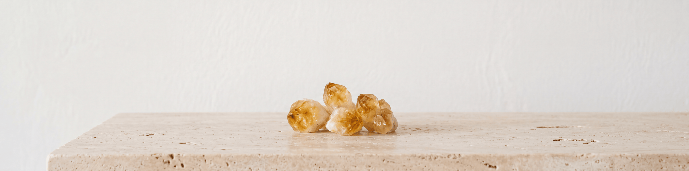 Raw citrine crystals with golden yellow color for a gemstone bracelet collection